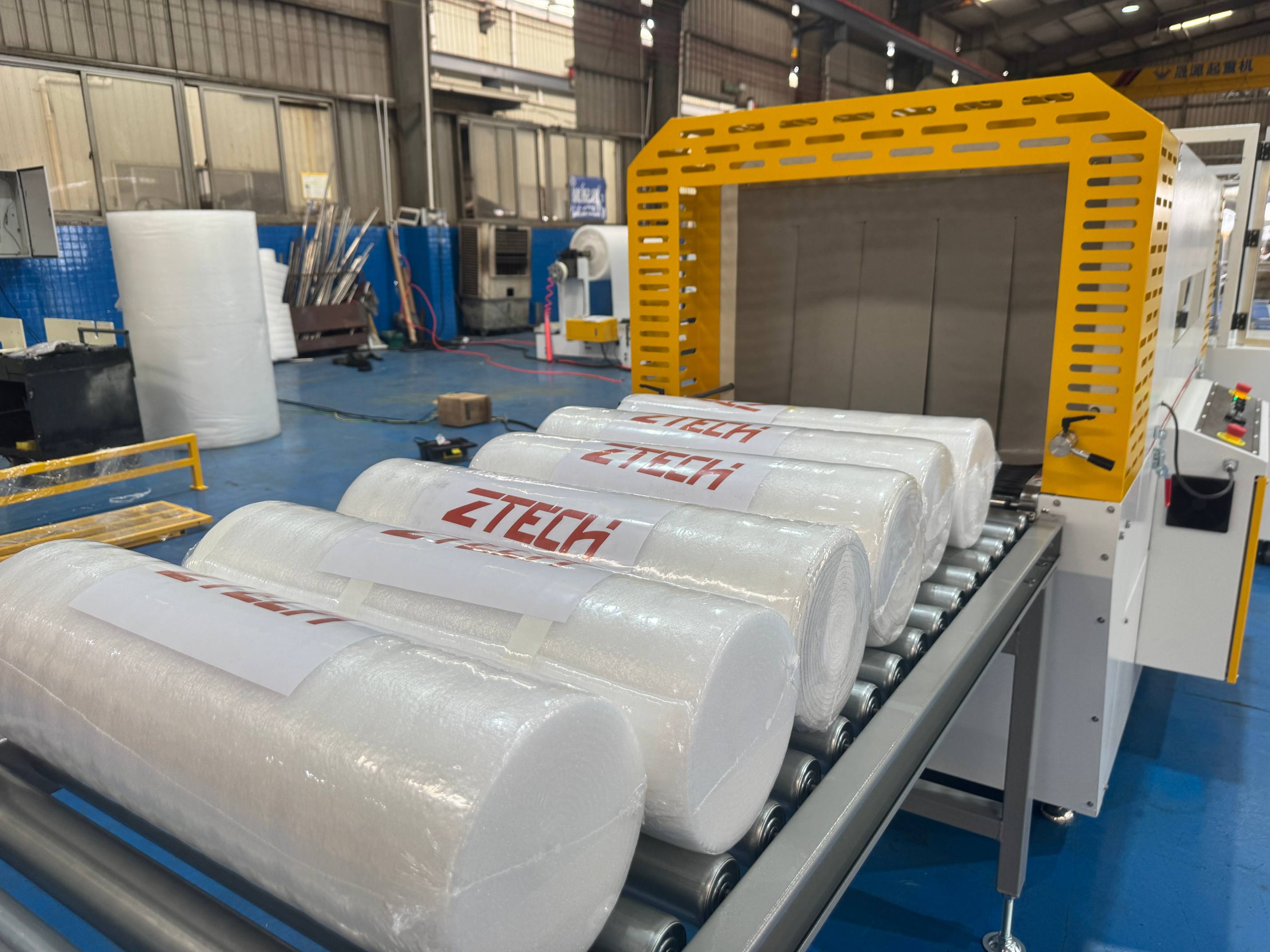 ZTECH无芯复卷机获得新客户-订单完成并在工厂验收后发货